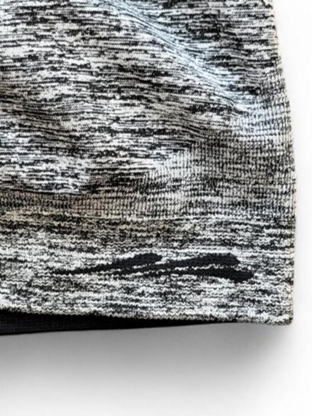 Black & Gray Heathered Sports Bra S